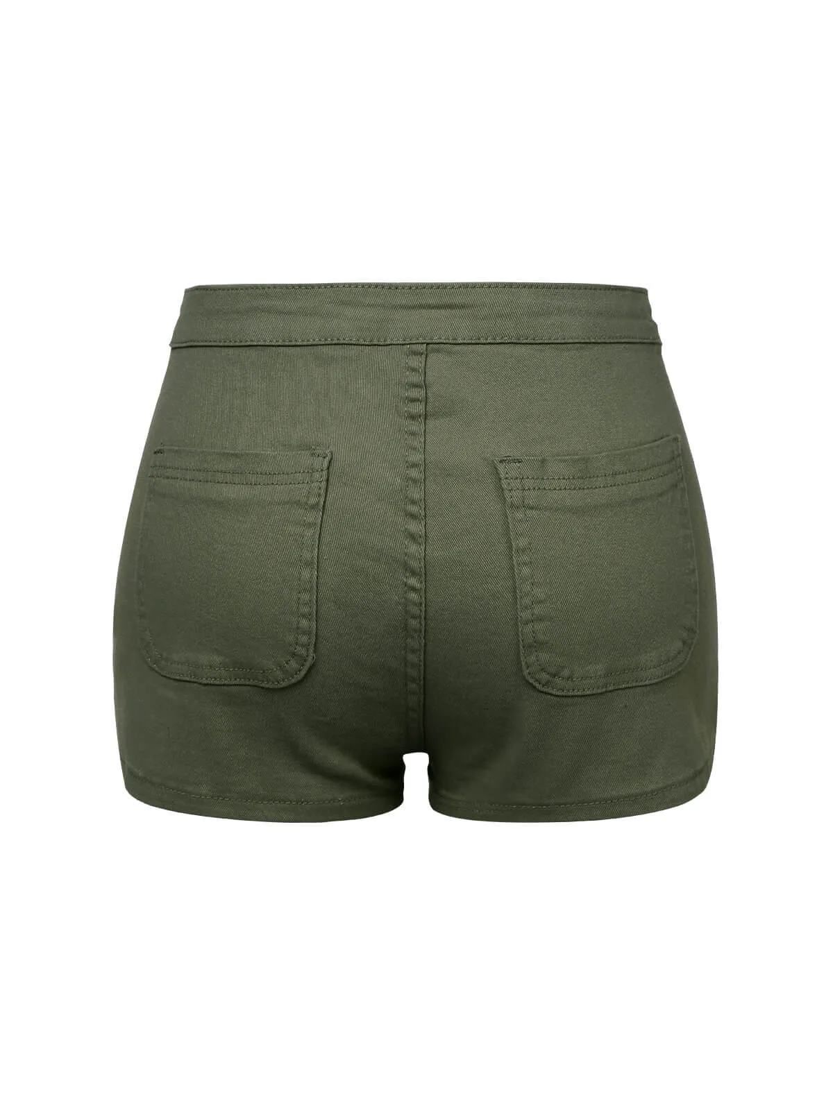 1960s Solid Colored Denim Shorts