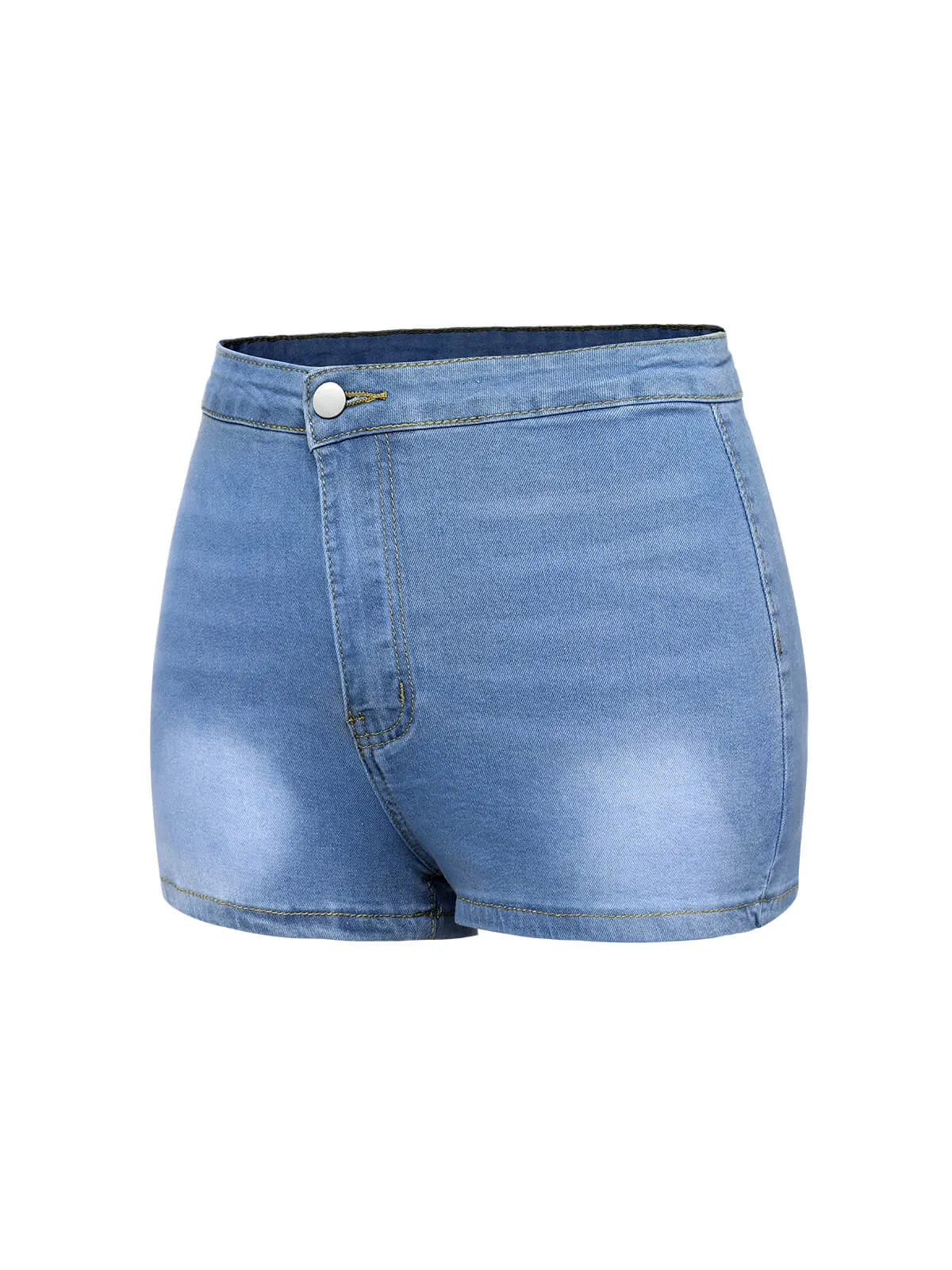 1960s Solid Colored Denim Shorts