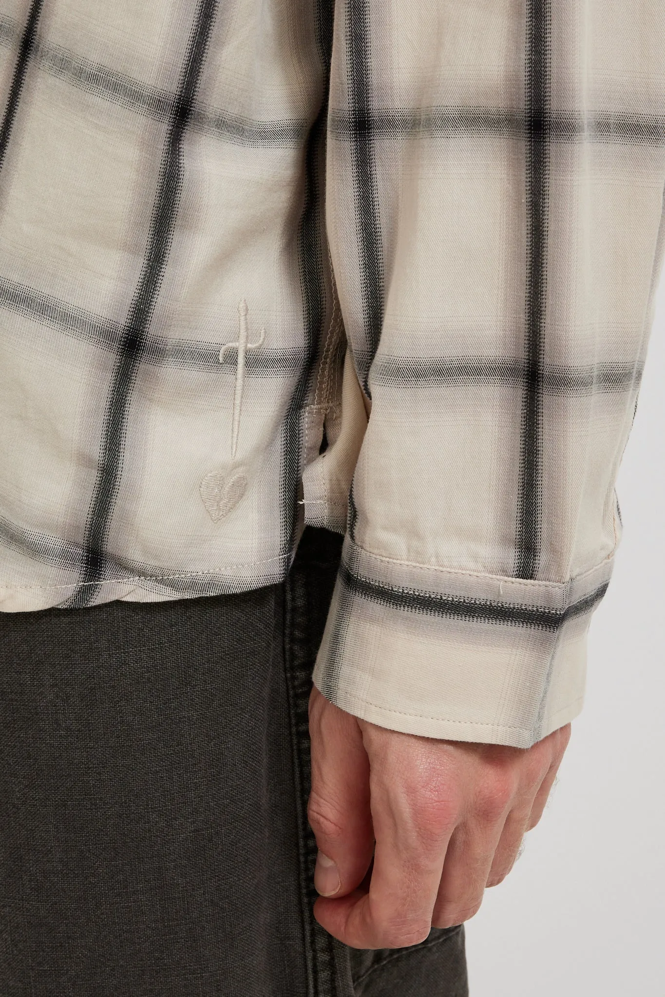 Big LS Shirt Bone Plaid