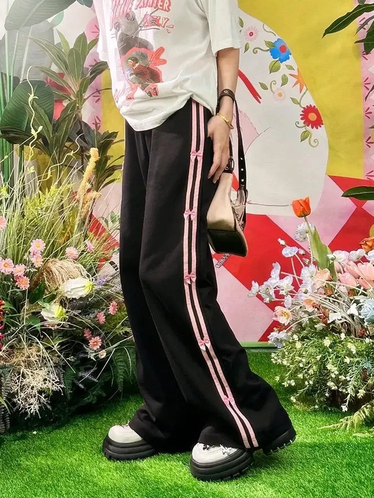 Bow Striped Joggers