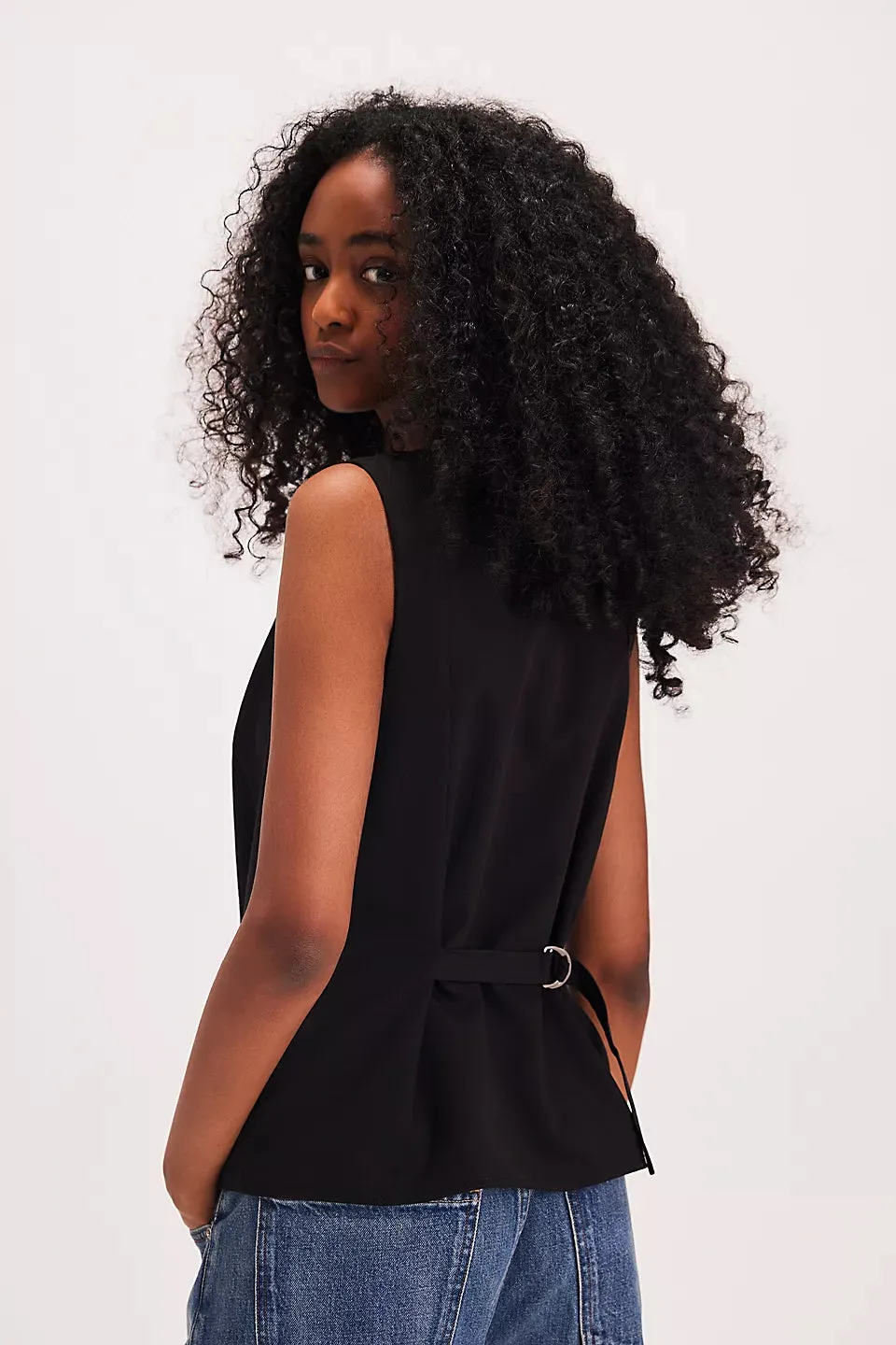Celia Suit Vest - Black