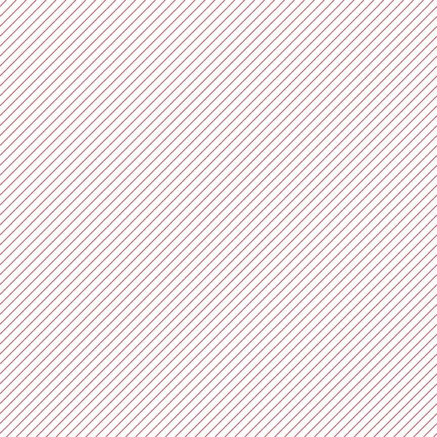 Cheerfully Red - Stripe White