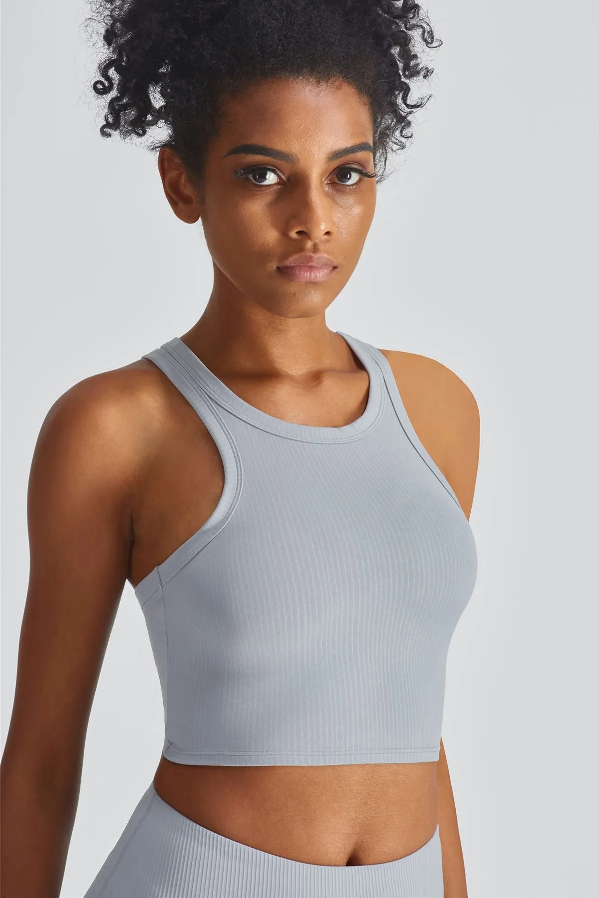 Cropped Racerback Tank Tops