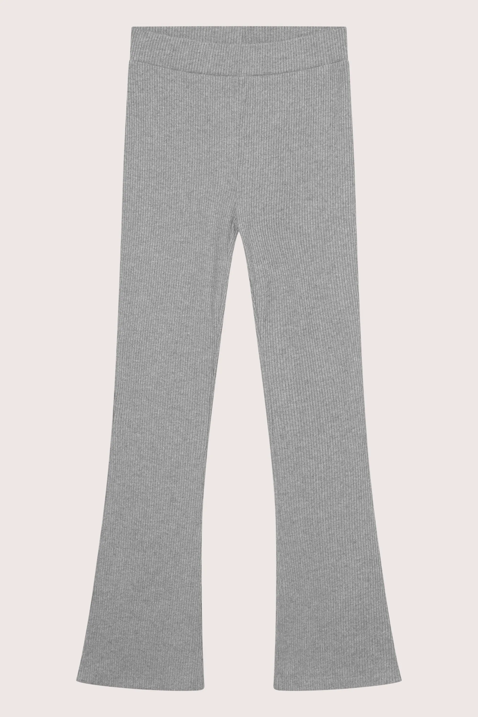 Daniela Wide Trouser - Lt Grey Melange