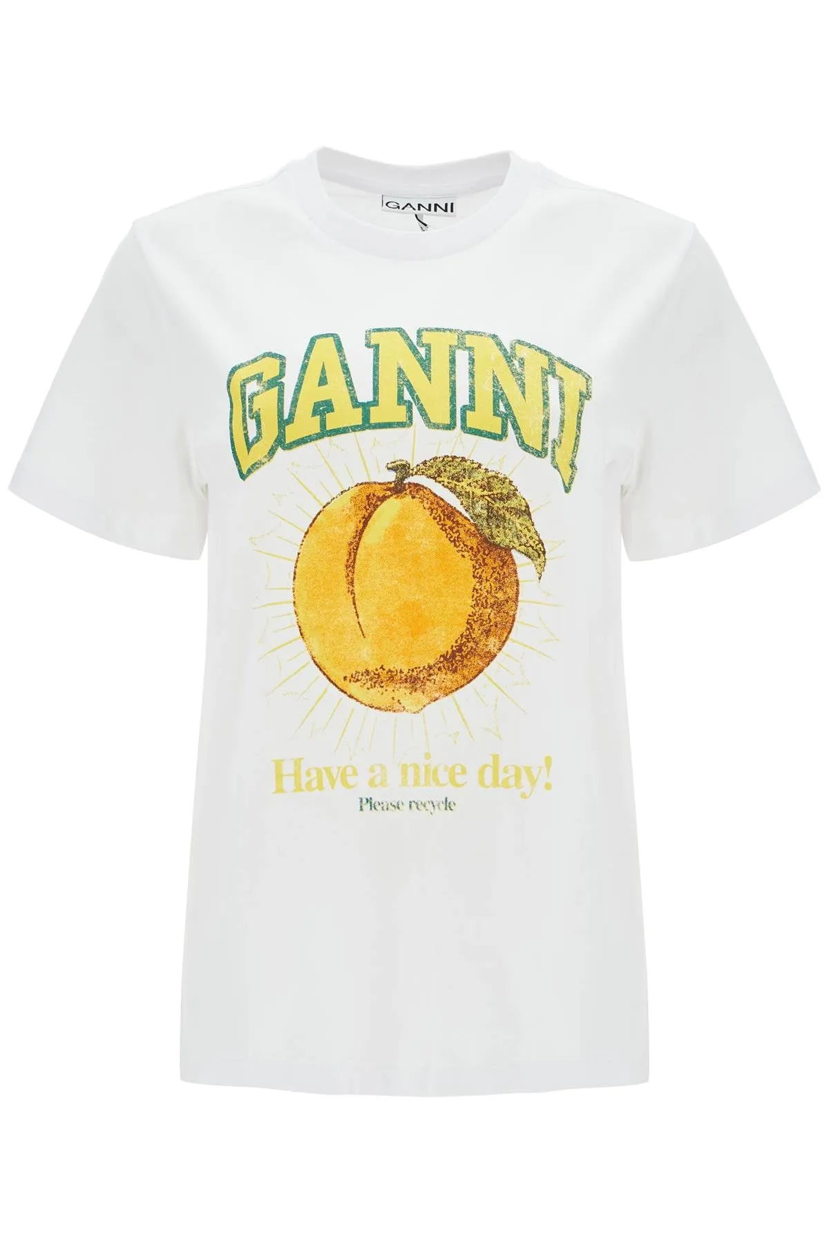 Ganni Relaxed Fit Printed T-Shirt