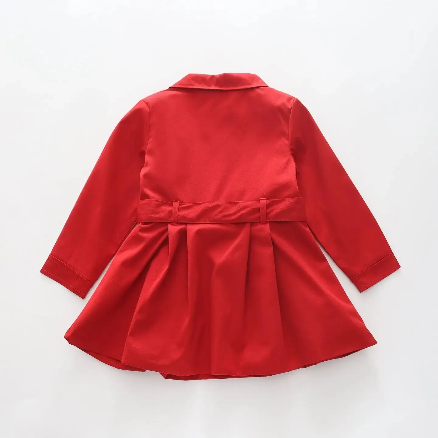 Girls Red Trench Coat