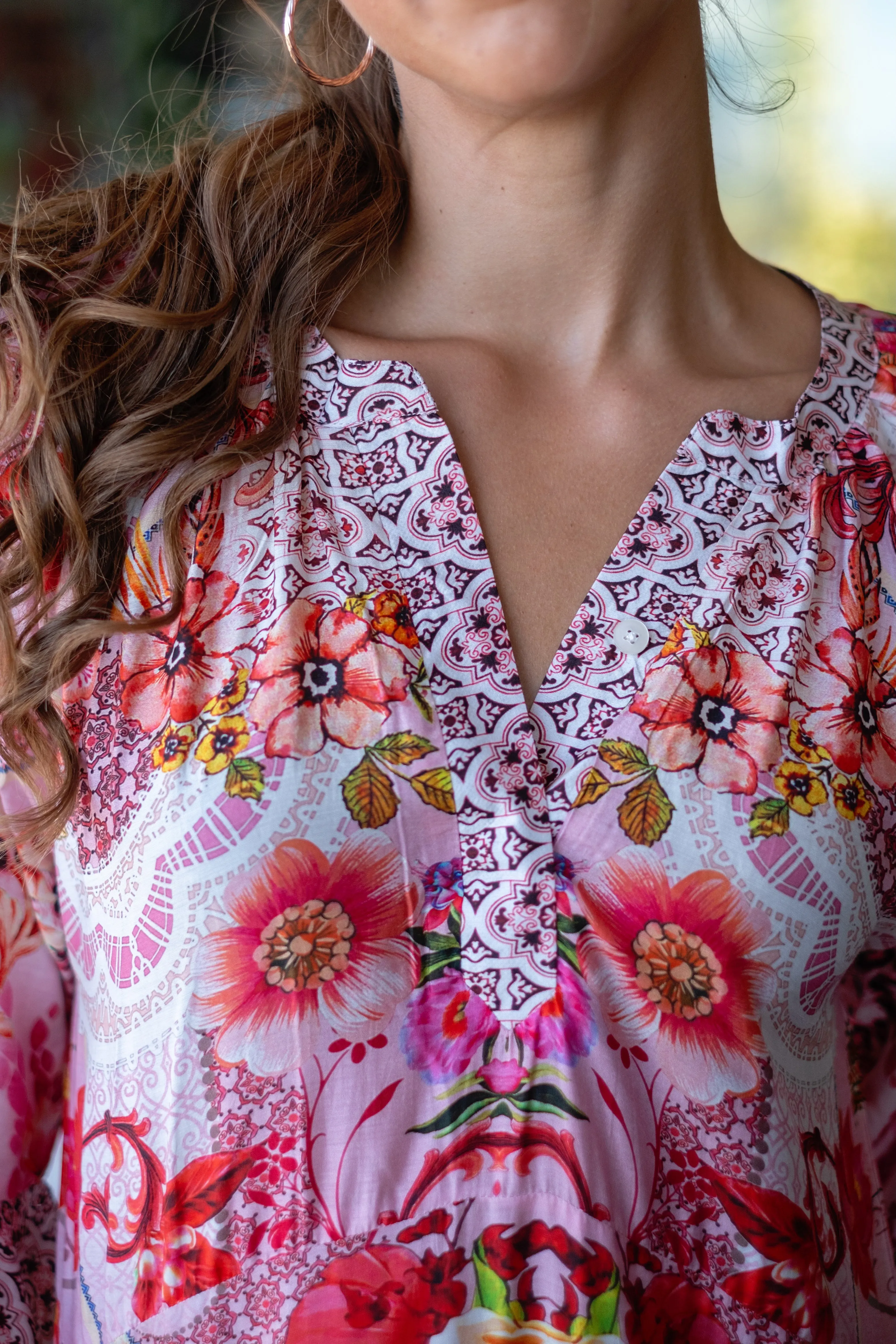 Jubilee Dress Pink & Red Floral