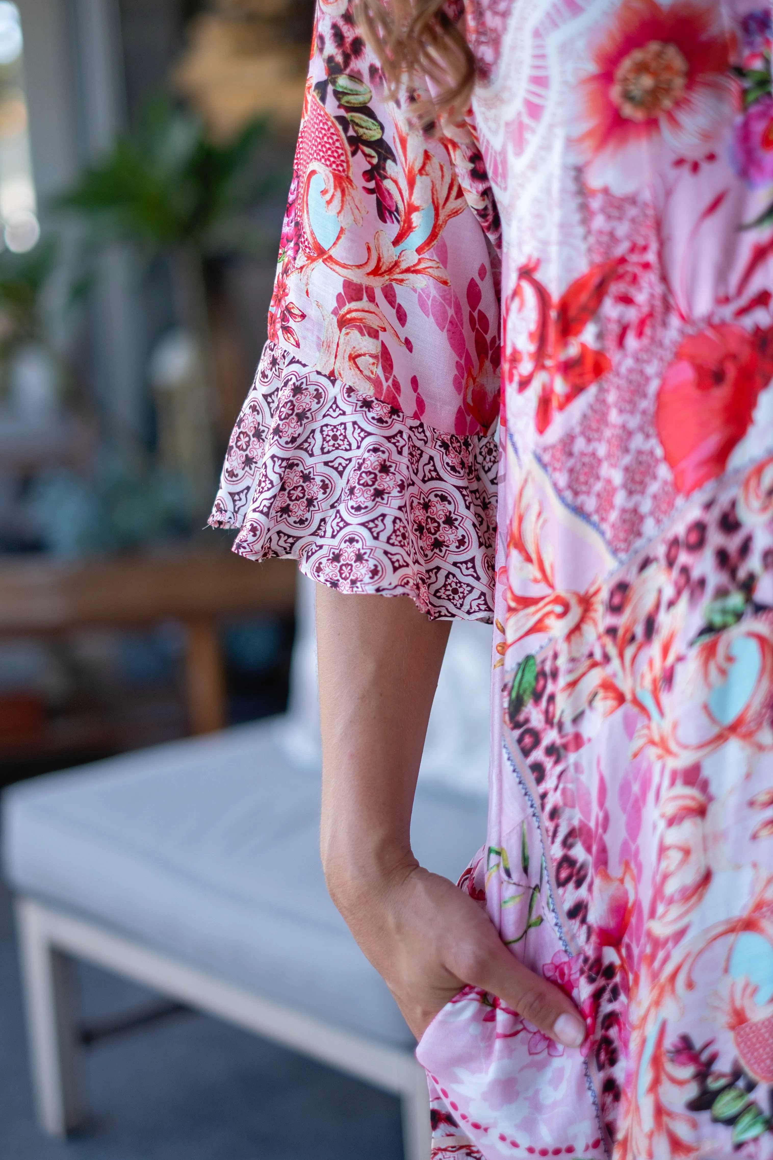 Jubilee Dress Pink & Red Floral