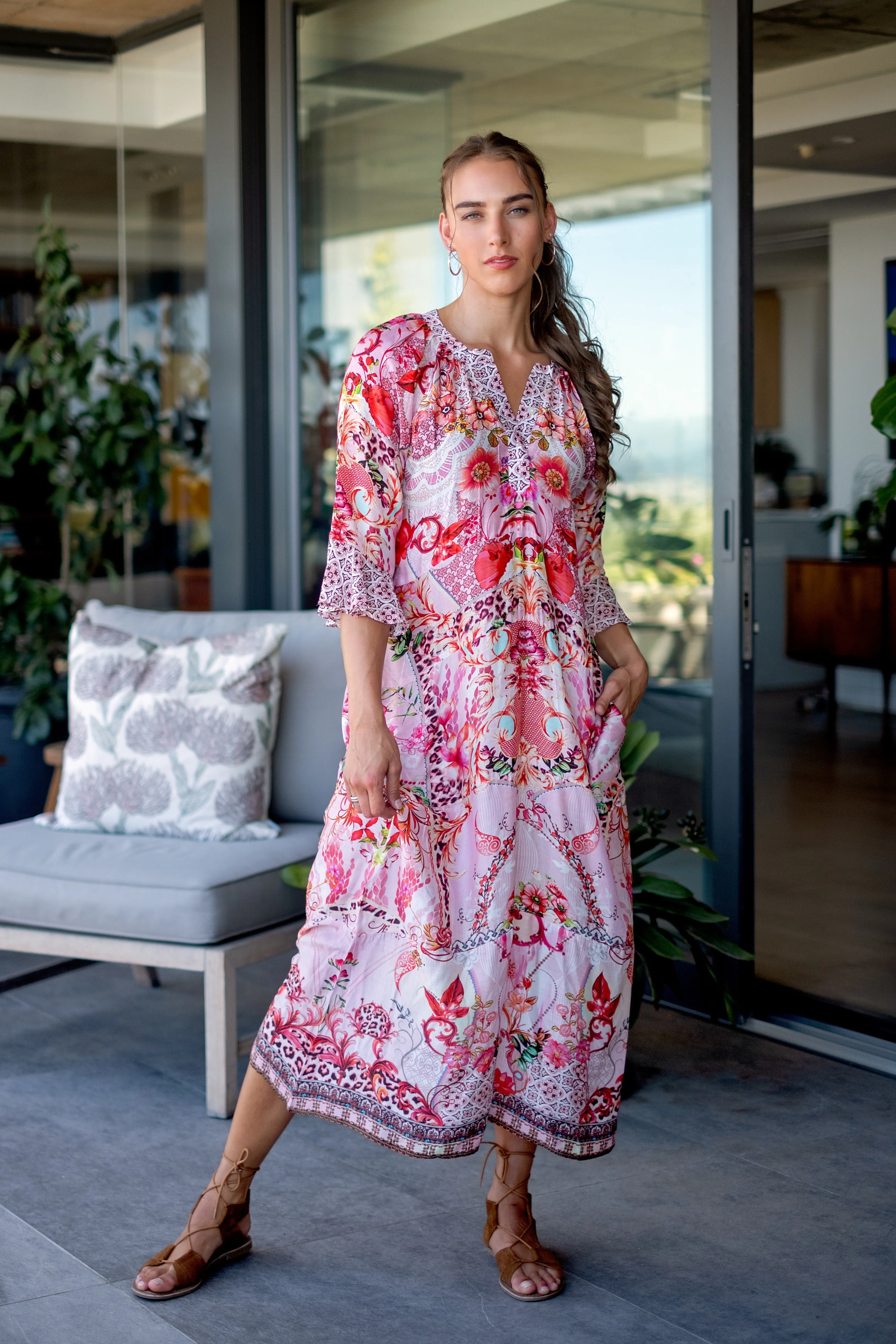 Jubilee Dress Pink & Red Floral