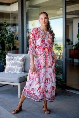 Jubilee Dress Pink & Red Floral