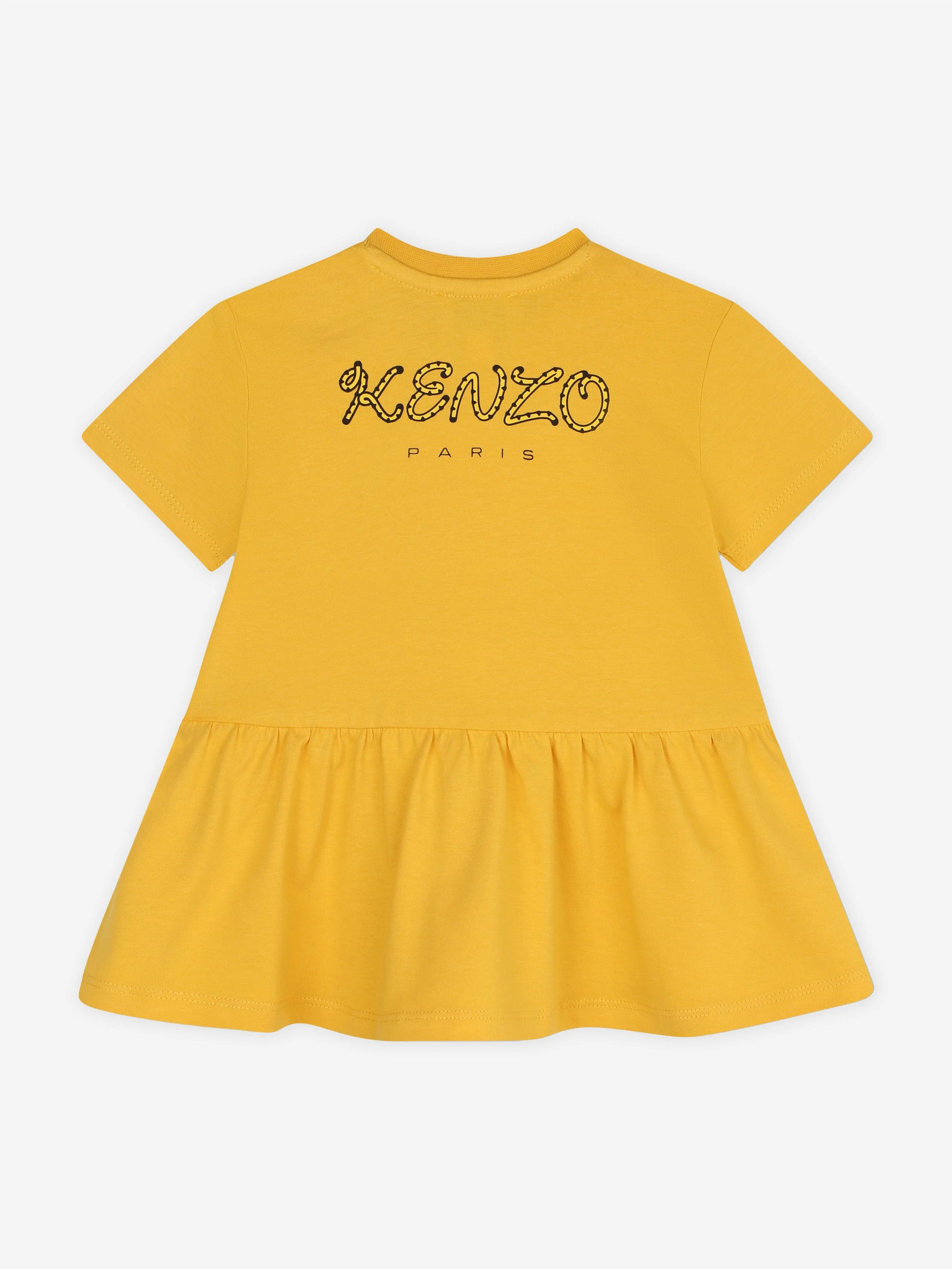 KENZO Baby Girls Kotora Jersey Dress in Yellow