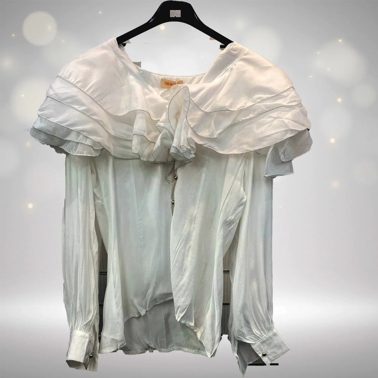 Kimi ruffle cowl neck blouse