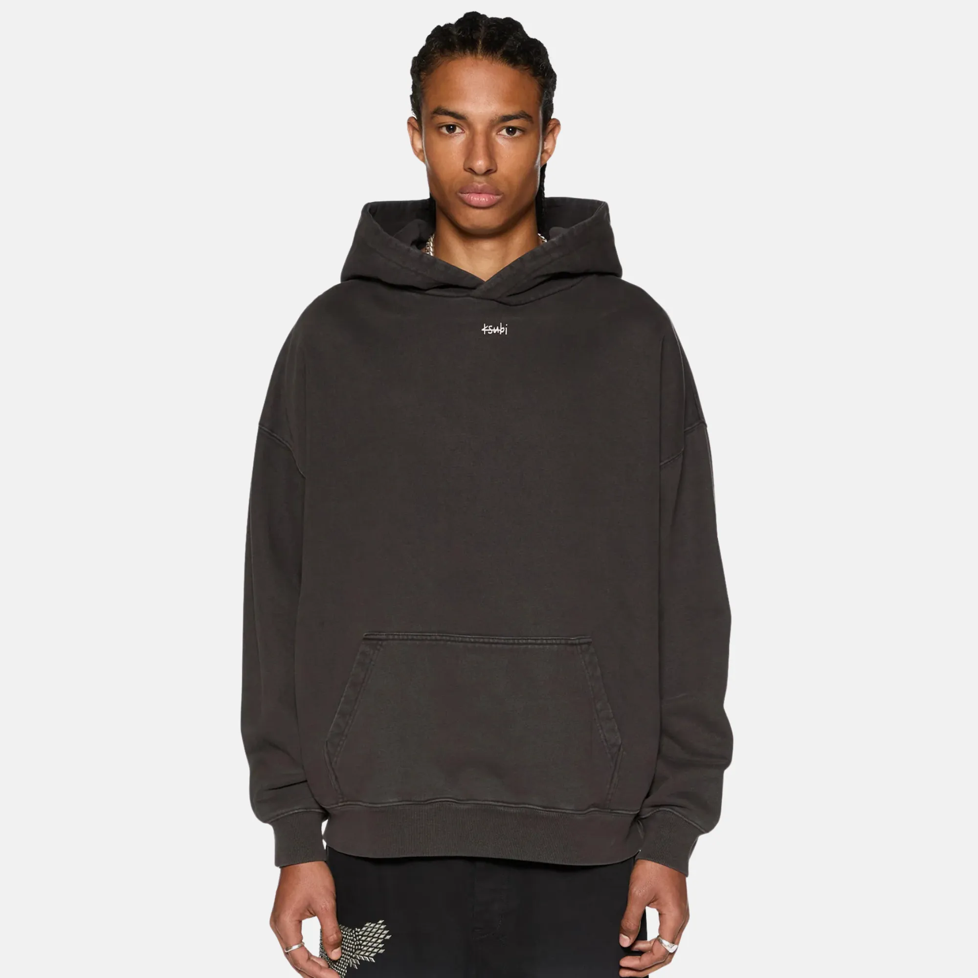 Ksubi Eagle Ekcess Hoodie Faded Black