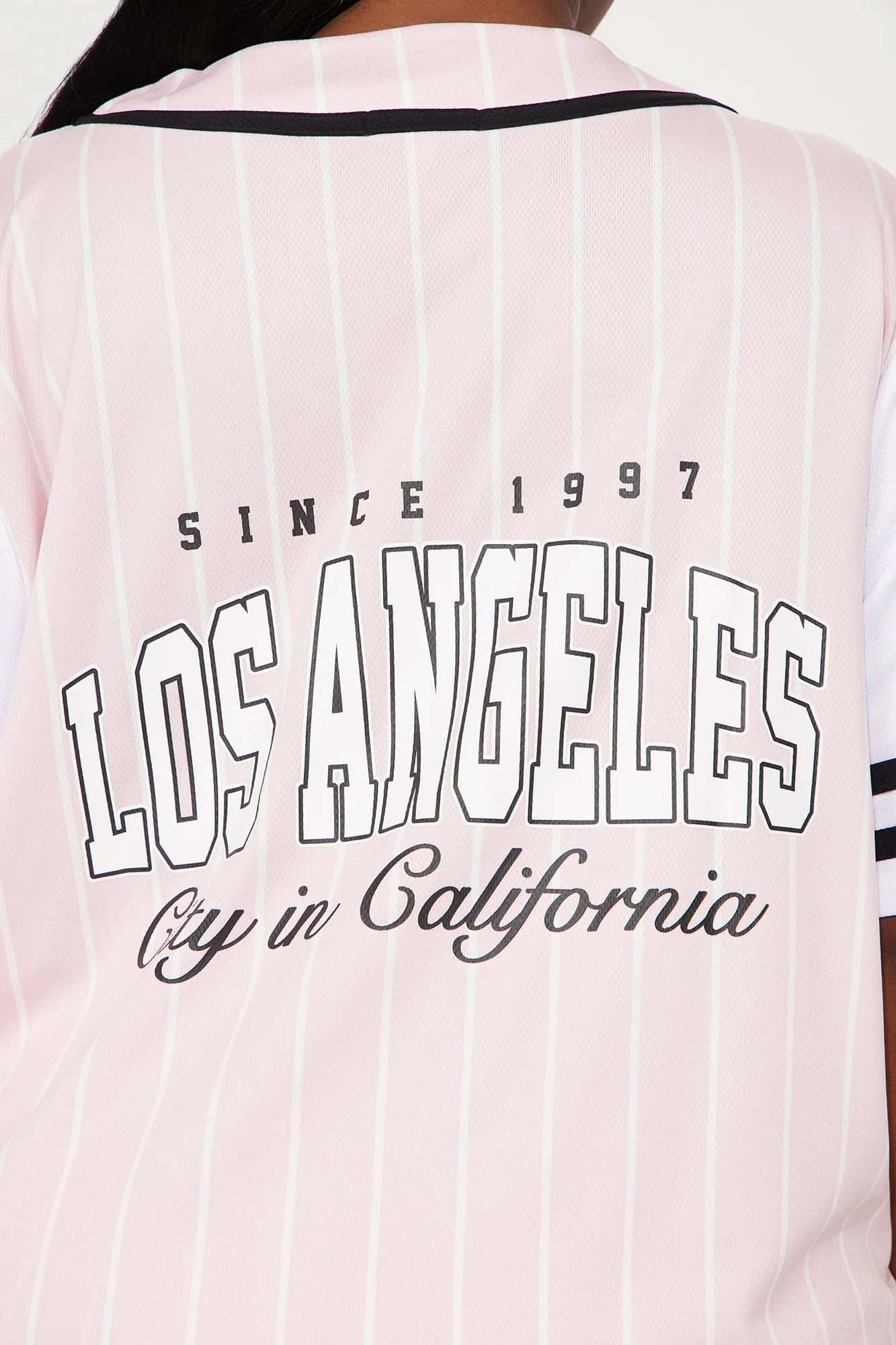 LA City Jersey Short Set - Pink/combo