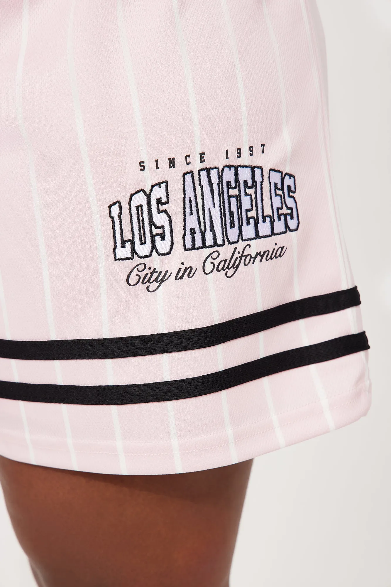 LA City Jersey Short Set - Pink/combo
