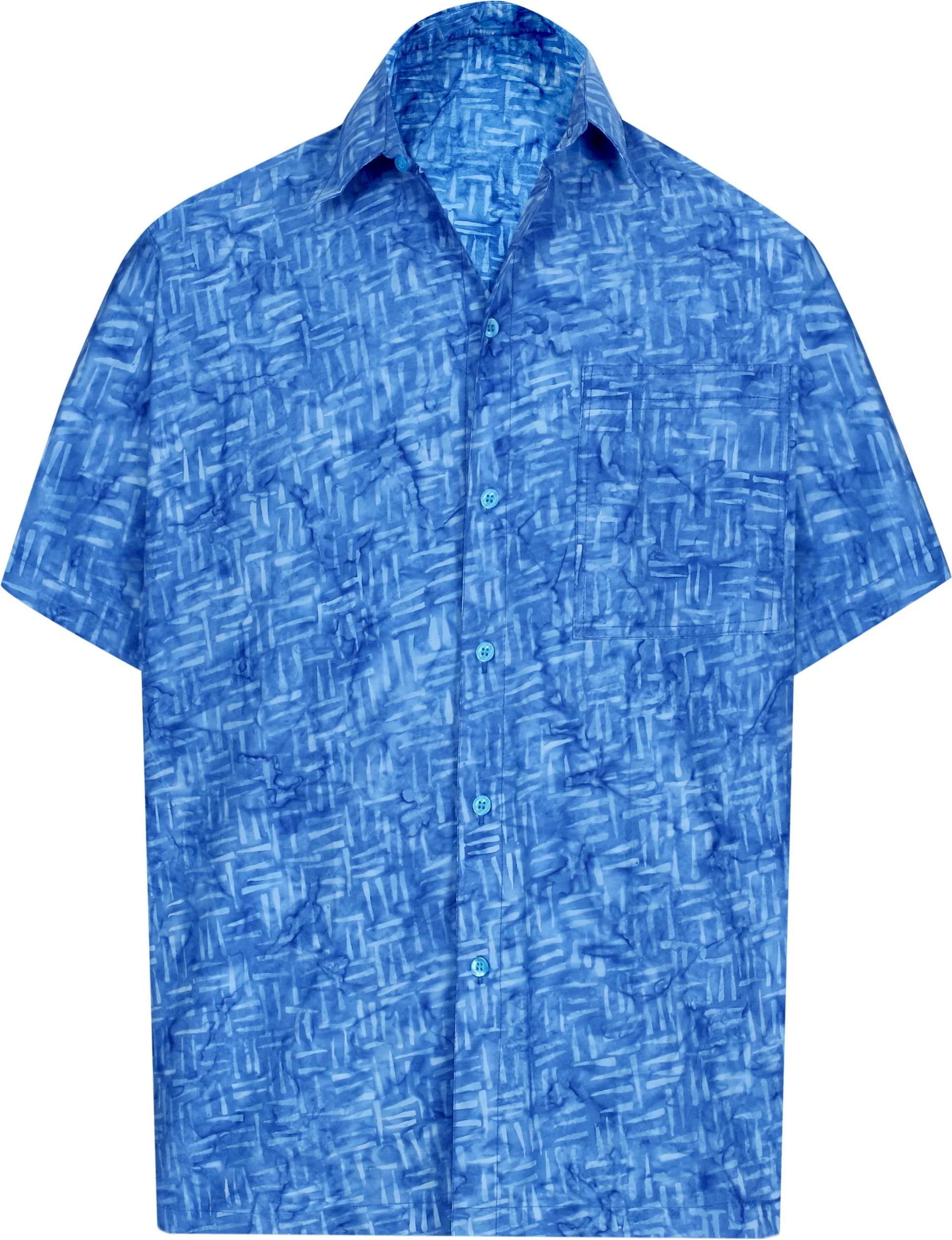 LA LEELA Men's Wear Summer Everyday Essentials  Casual  Shirt 100% NATURAL COTTON  Hand Printed .