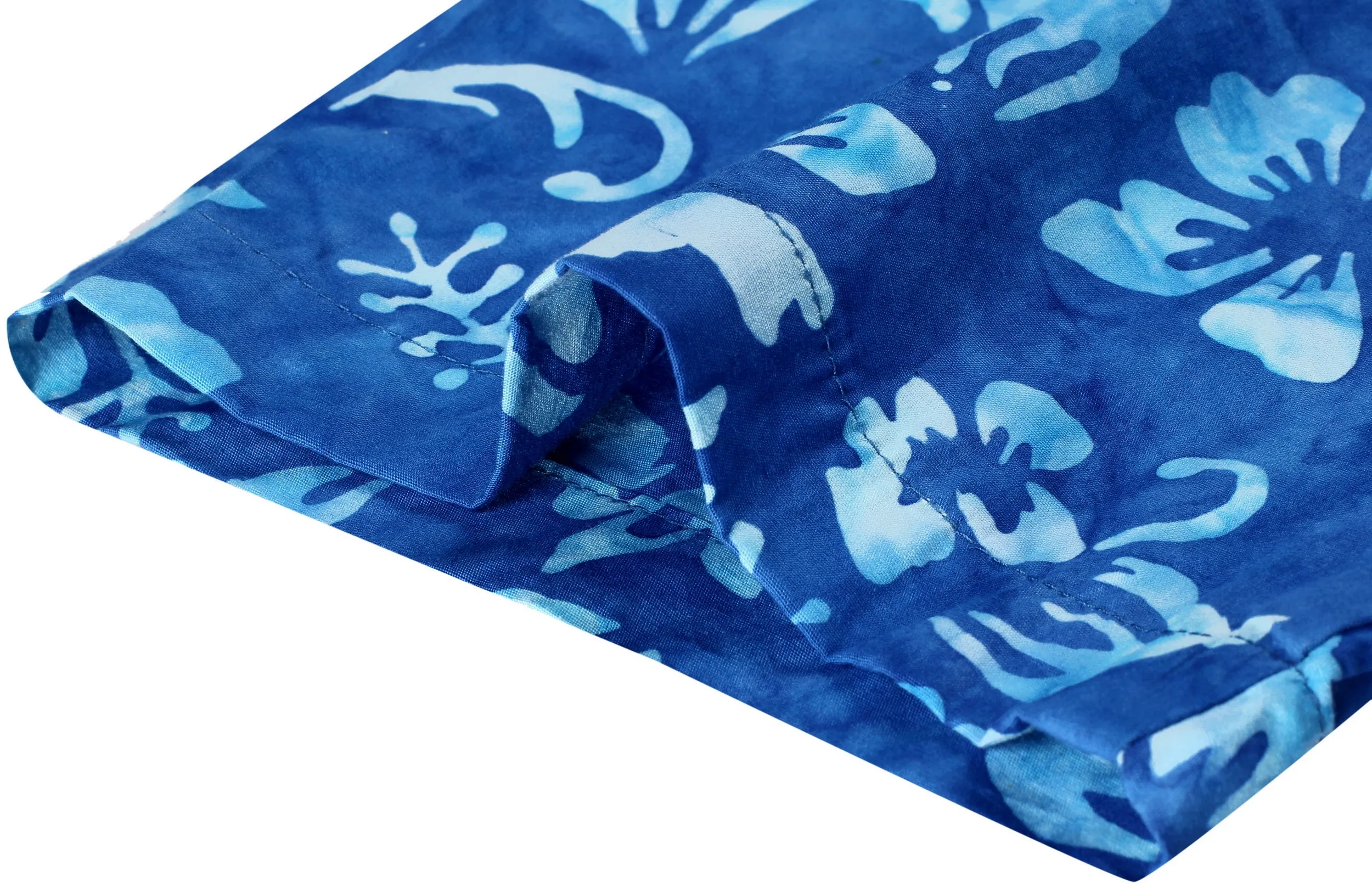 LA LEELA Men's Wear Summer Everyday Essentials Holiday Casual  Shirt 100% NATURAL COTTON  Floral Printed Hawaiian shirt Royal Blue