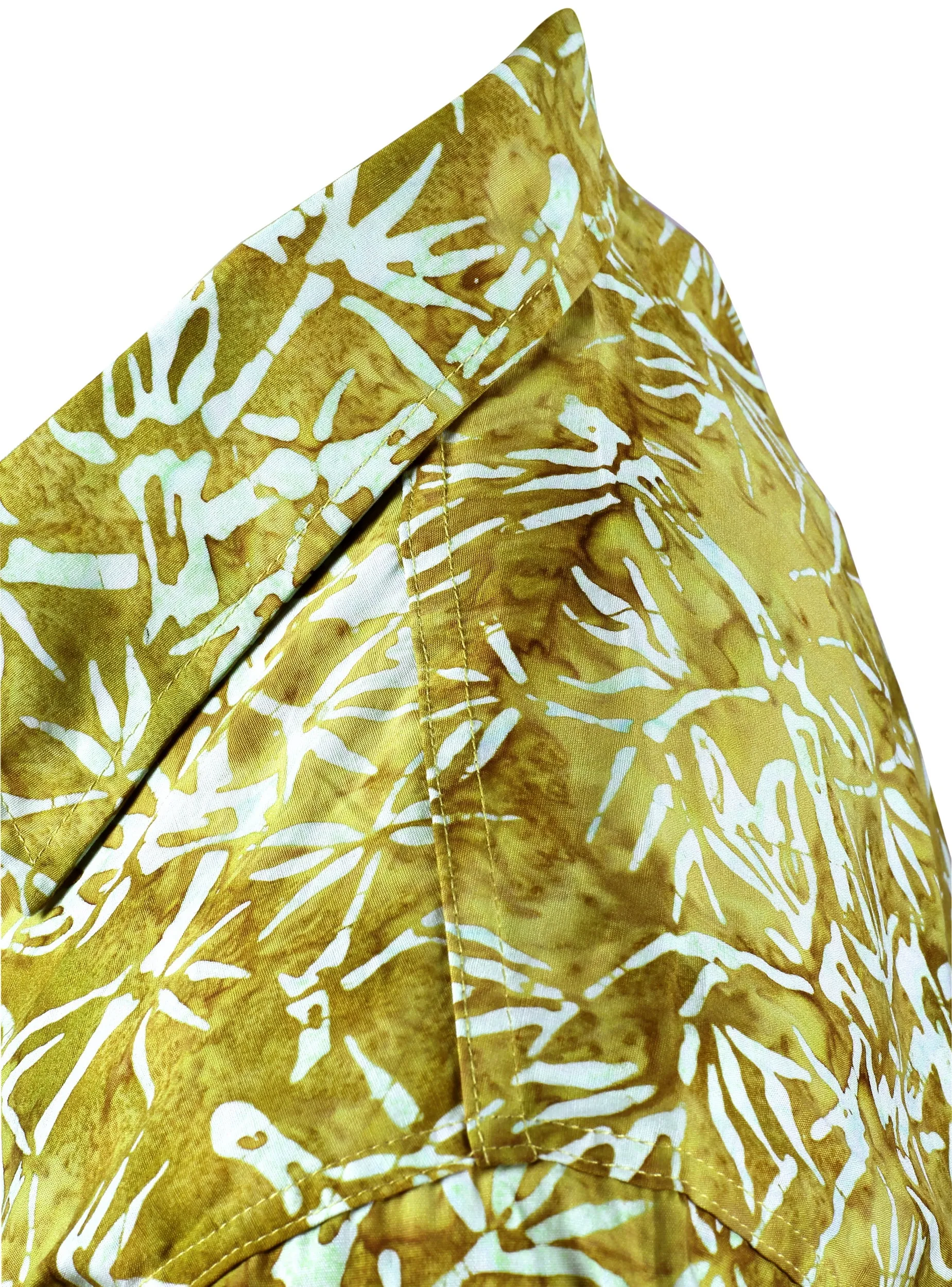 LA LEELA Men's Wear Summer Everyday Essentials Holiday Casual  Shirt 100% NATURAL COTTON  Palm Tree Printed Brown Hawaiian shirt