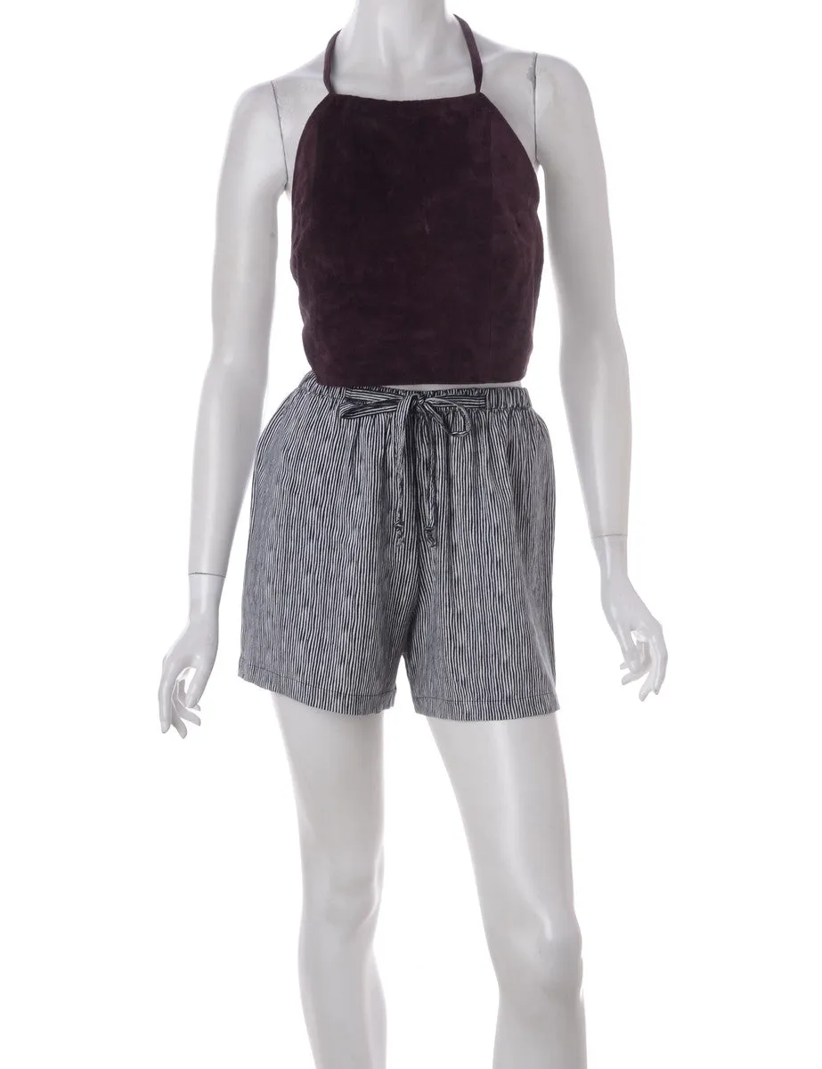Label Striped Summer Shorts