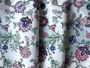 Liberty of London Plum Crewel-Influanced Cotton Poplin (Made in Italy)