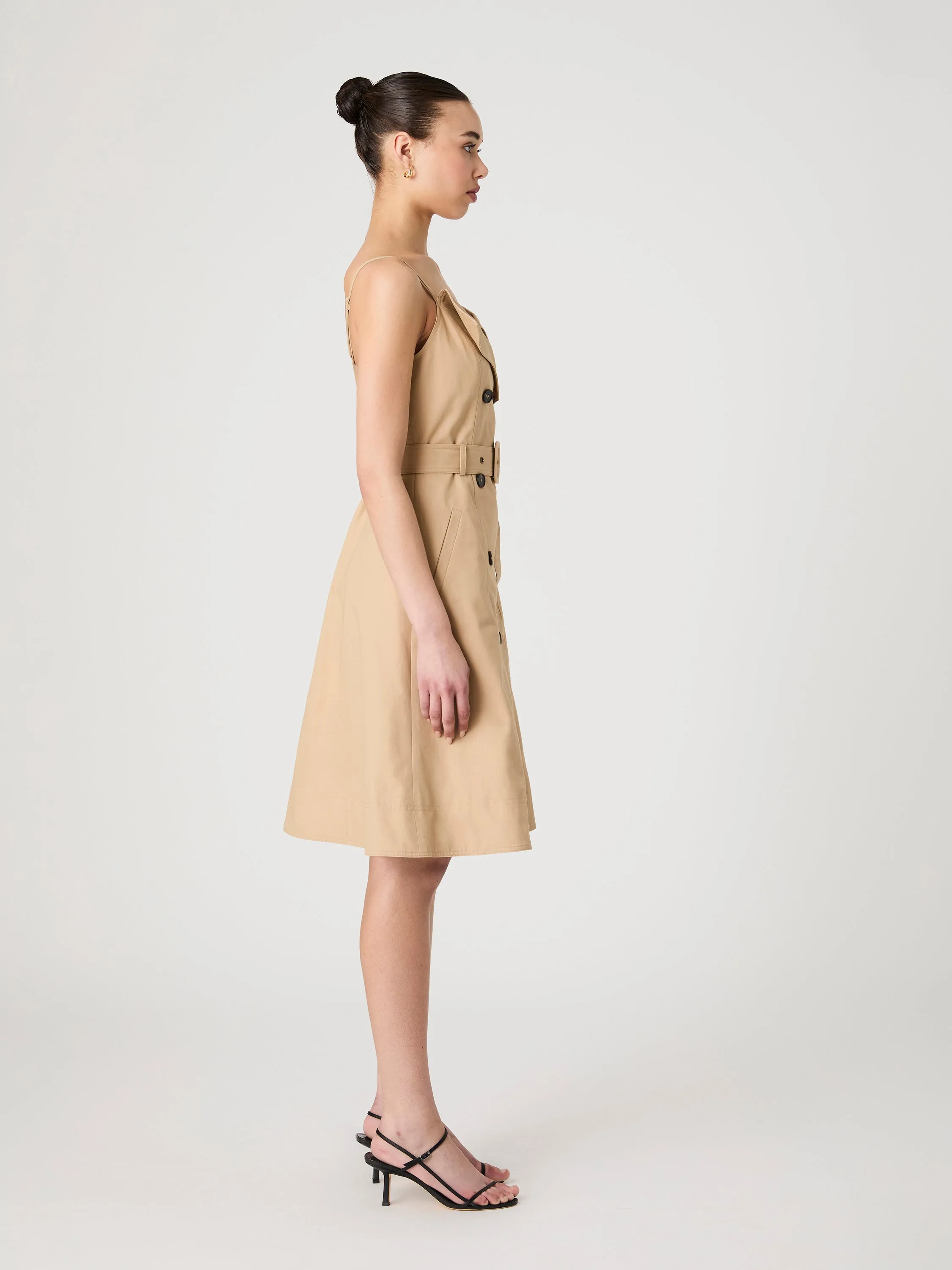 Lightweight Belted Trench Dress