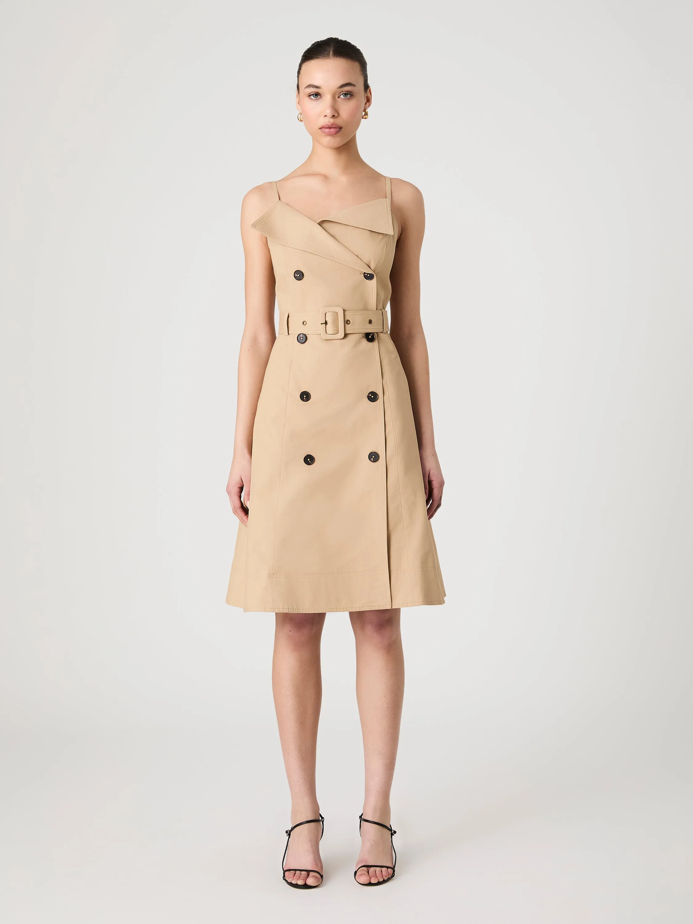 Lightweight Belted Trench Dress