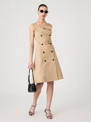 Lightweight Belted Trench Dress