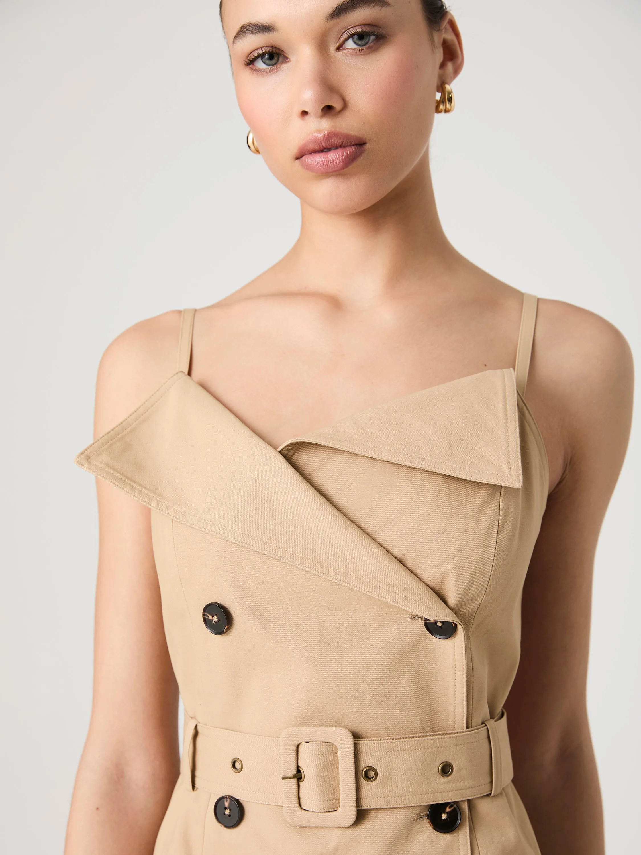 Lightweight Belted Trench Dress