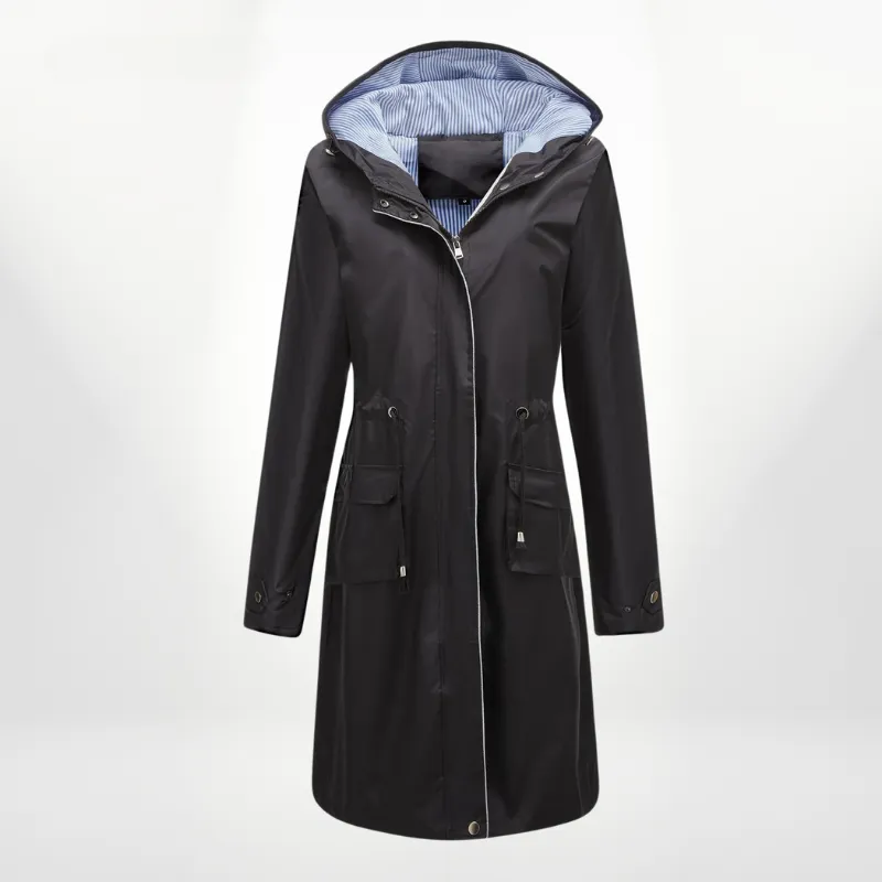 Lizaya | Elegant Trenchcoat Drawstrings