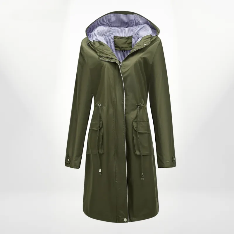 Lizaya | Elegant Trenchcoat Drawstrings