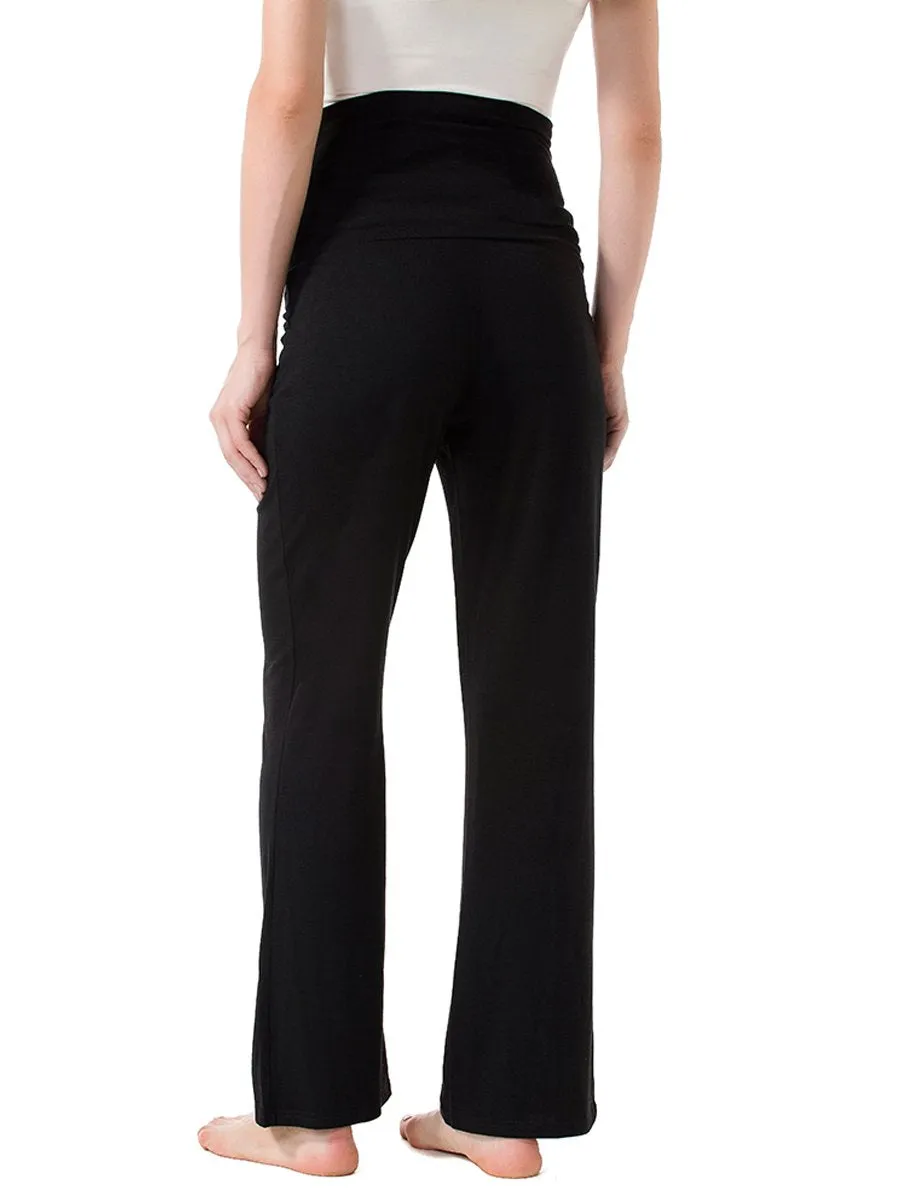 Maternity Wide Straight Tube Comfortable Stretch Trousers