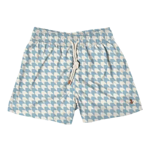 Modern Houndstooth-Sky