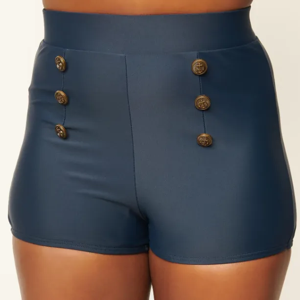 NAVY BLUE CAPITOLA SWIM SHORTS