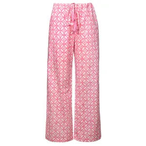 Nina Pink Cotton Lounge Pants