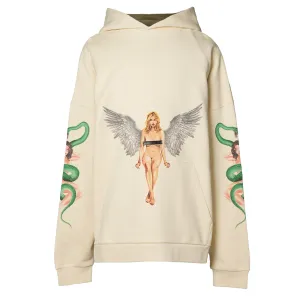 PIN UP HOODY / OB10:IVORY BLACK