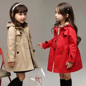 "Sara-Ann" Stylish Classic Hooded Trench Coat