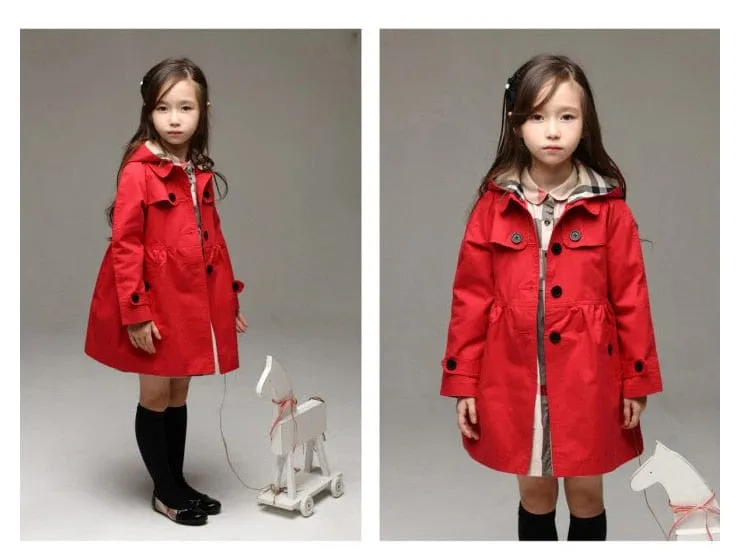 "Sara-Ann" Stylish Classic Hooded Trench Coat