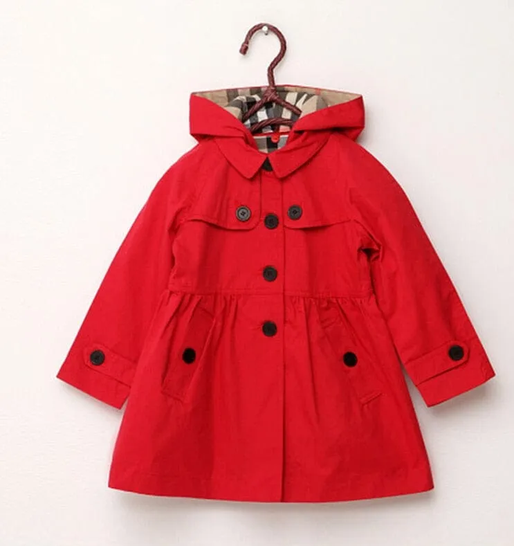 "Sara-Ann" Stylish Classic Hooded Trench Coat