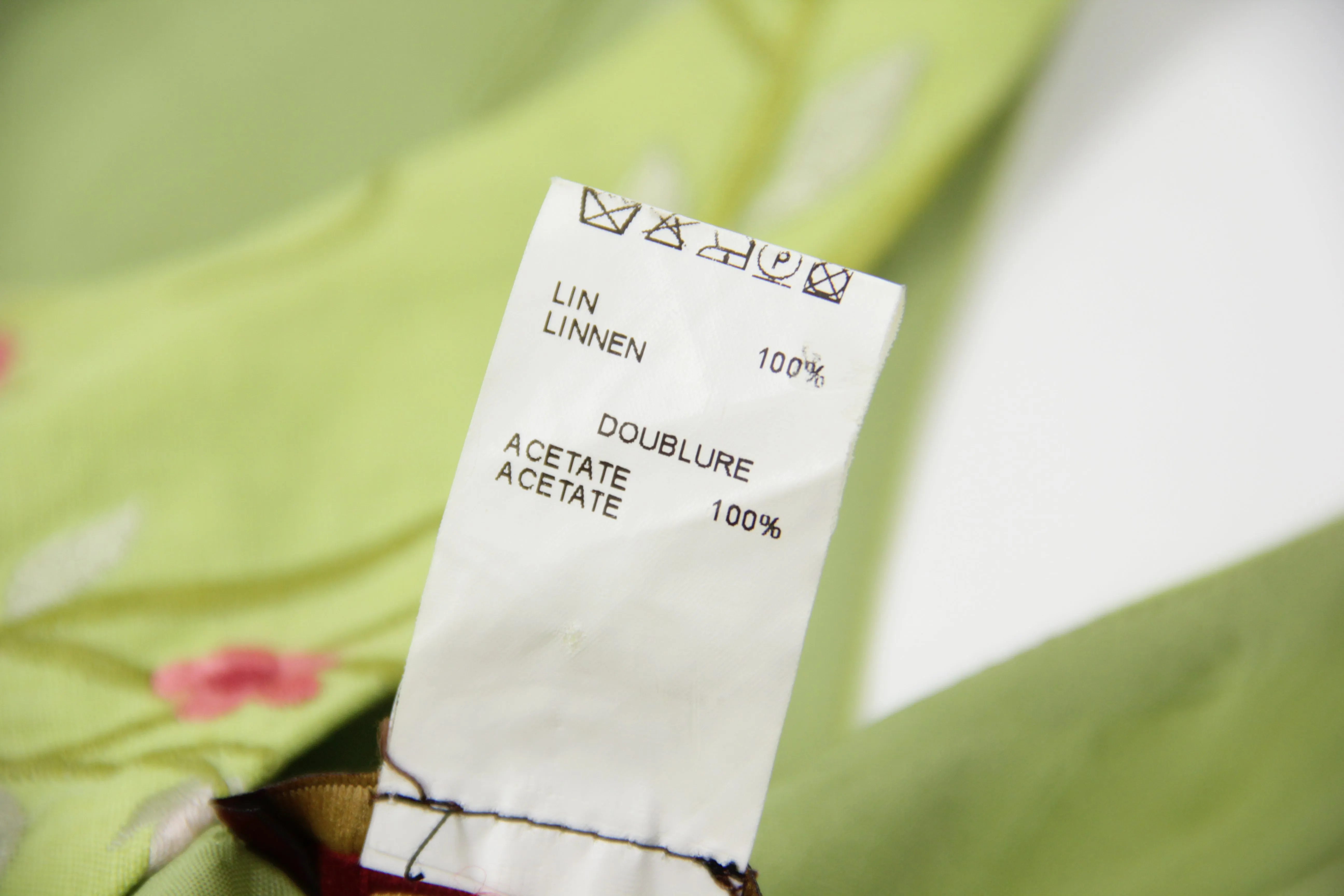 Renato Nucci Lime Green Sleeveless Linen Dress, Size M