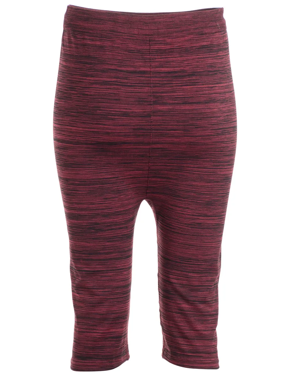 Reworked Burgundy Cycling Shorts - W28
