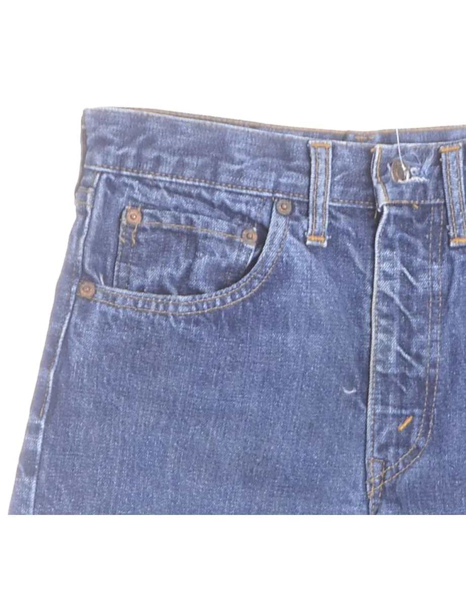 Reworked Molly Frayed Denim Shorts - W27