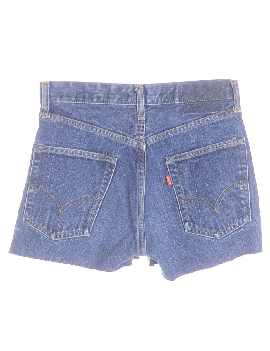 Reworked Molly Frayed Denim Shorts - W27