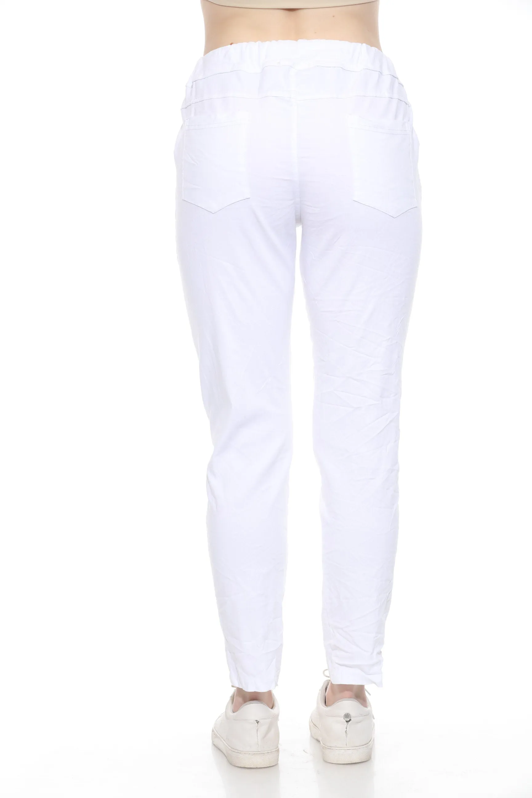 Sequin Palm Tree Stretch Pant