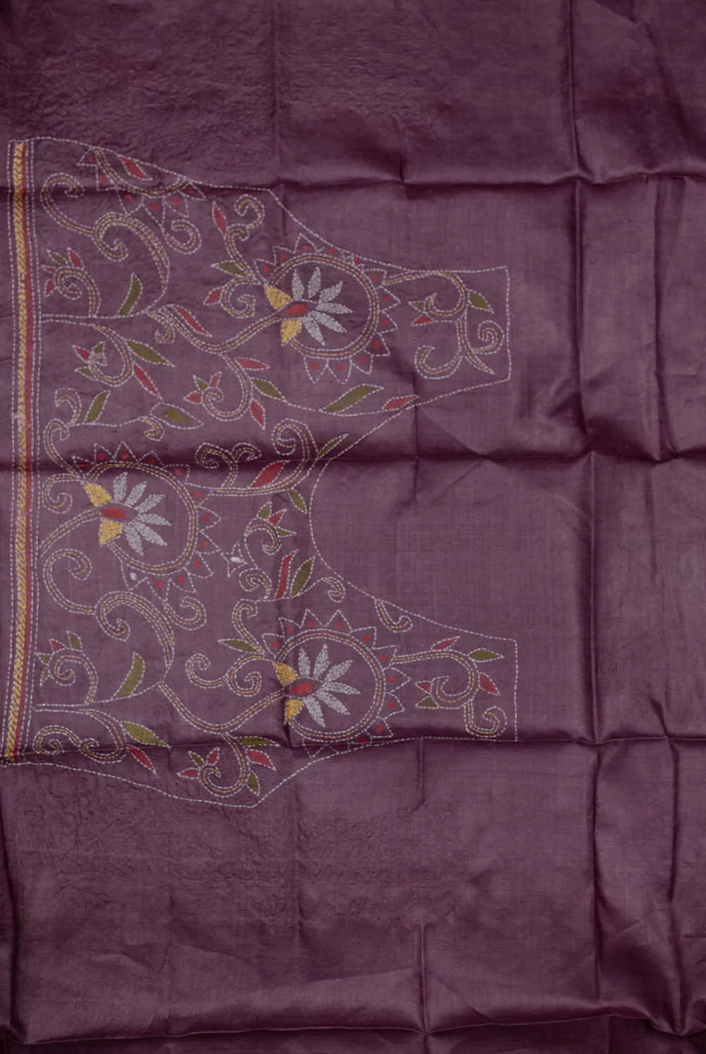 Shade of Pink Kantha Silk Blouse