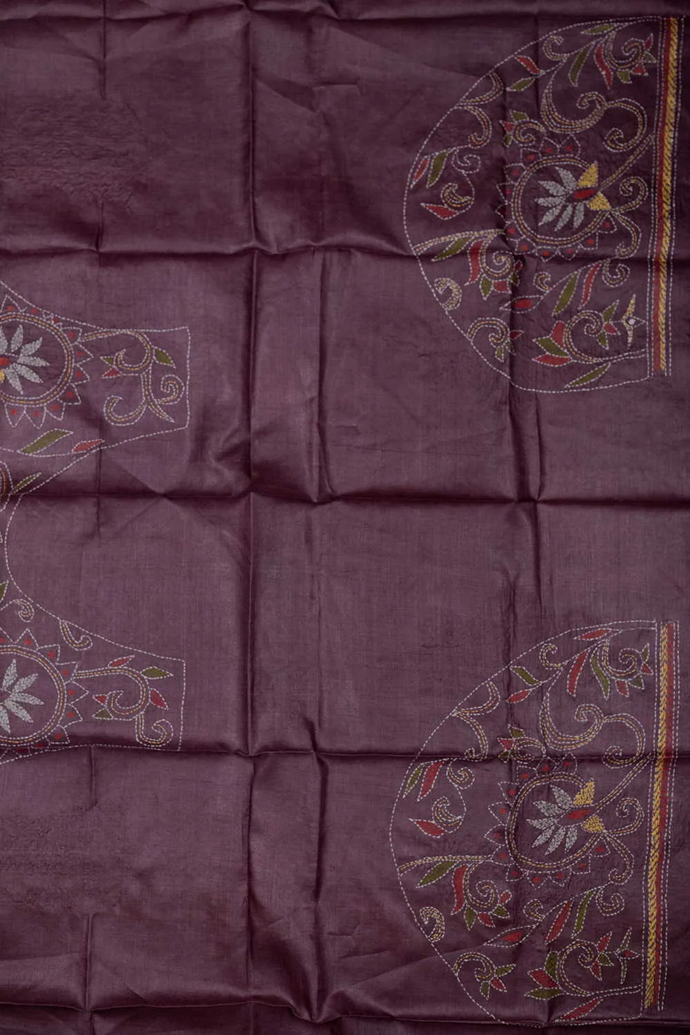 Shade of Pink Kantha Silk Blouse