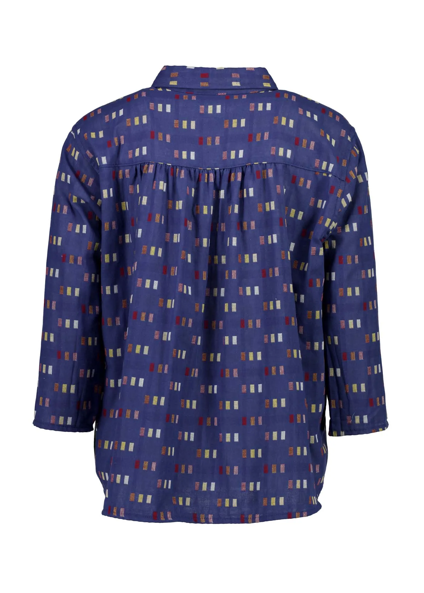Telegraph Shirt Blue in Woven Cotton