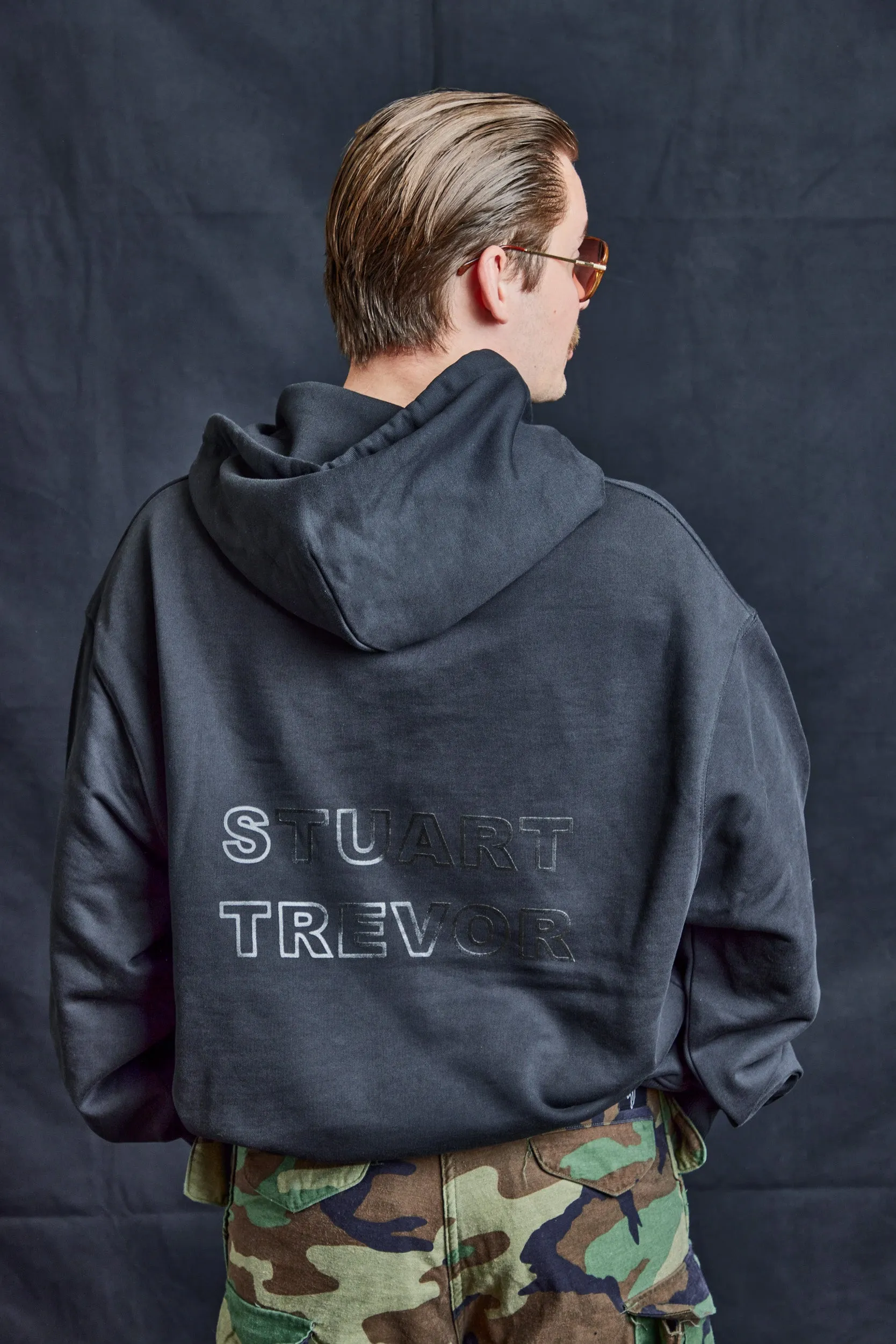 Walk the Line ST Logo Hoodie Black on Black