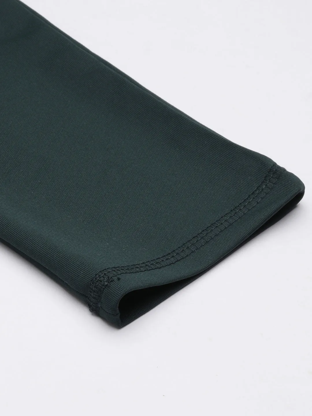 Women Green Slim-Fit Ankle-Length Gym Track pant
