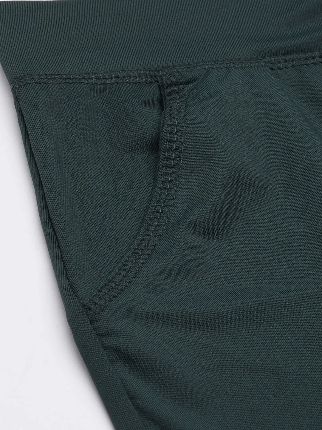 Women Green Slim-Fit Ankle-Length Gym Track pant