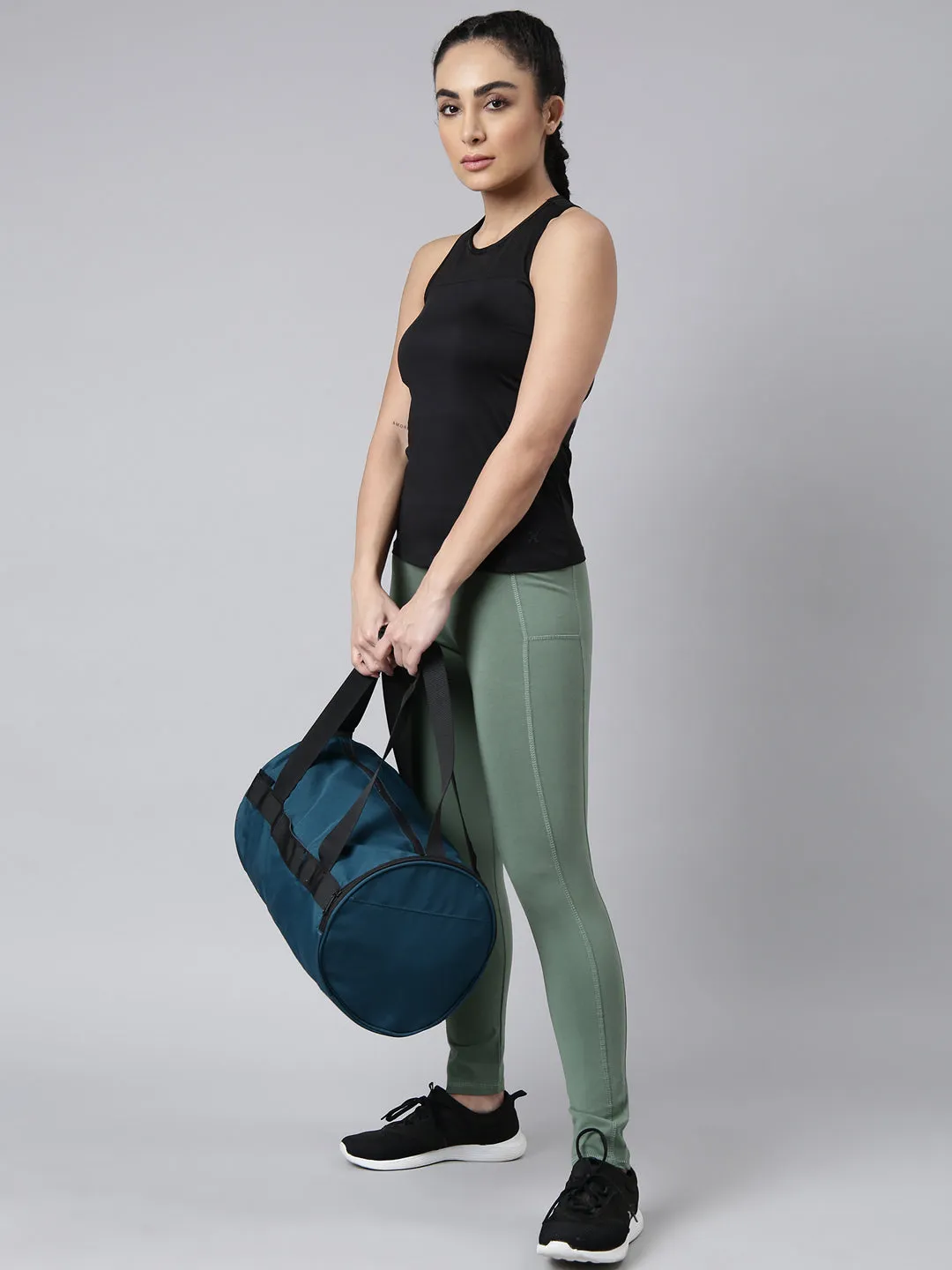 Women Green Slim-Fit Cotton Track Pant
